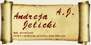 Andreja Jelicki vizit kartica